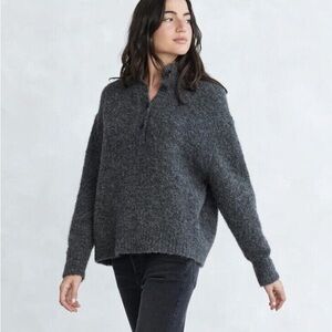 Jenni Kayne Gray Cowl Neck Sweater